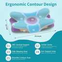 Besyodo Cervical Neck Pillow for Pain Relief - Ergonomic Side Sleeper Pillow for Neck Support, Cooling Memory Foam Pillows for Sleeping, Contour Pillow Orthopedic Bed Pillow for Back Stomach Sleepers