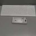 Lenovo 510 Wireless Combo with 2.4 GHz USB Receiver, Slim Full Size Keyboard, Full Number Pad, 1200 DPI Optical Mouse, Left or Right Hand, GX30W75336, White
