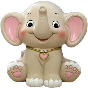 Cartoon Elephant Piggy Bank Coin Bank Money Saving Bank Money Box-Pink