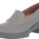 Naturalizer Women's Darry Loafer (12 Wide, Titanium Grey Patent)