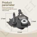 581497907 Front Left Wheel Height Adjuster Compatible with Husqvarna Husqvarna HU550FH, HU700F, HU725AWDEX, HU725AWDH, HU800AWDX/BBC, LB 155S Lawn Mower