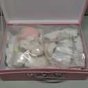 Wooden Tea Party Set for Little Girls, Toddler Girl Gifts Princess Tea Time Toys, Wooden Tea Set Tray Cake Dessert, Kids Kitchen Pretend Play, Birthday for Girls Age 2-5 Years Old