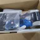 GTPLAYER Gaming Chair, Computer Chair with Footrest and Lumbar Support, Height Adjustable Game Chair with 360-Swivel Seat and Headrest and for Office or Gaming (Fabric, Black White)