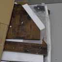 File Organizer Desktop, Wood Desk Organizer with 3 Adjustable Shelves, Mail Paper Sorter for Office, Home, File Holders for Envelopes, Mail Supplies or Magazines, Rustic Brown (15.83"L x 9.25"W x 11.1"H)