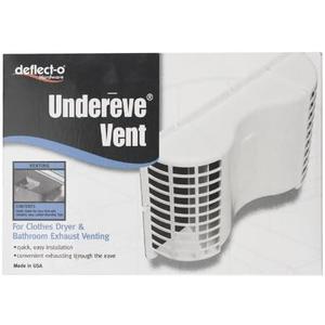 Deflect-O Undereave Vent 2-1/4 " H X 7 " W X 10-1/8 " L, 4-13/16 " White