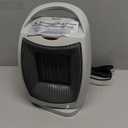 Comfort Zone Oscillating Indoor Space Heater, Portable, Ceramic, Electric, Energy-Efficient, Adjustable Thermostat, Tip-Over Switch, Overheat Protection, Ideal for Home, Bedroom, Office, 1500W, CZ449E (Gray)