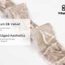 6 x Vitalizart Brown Velvet Ribbon 1" Christmas Handmade Frayed Edges Glossy Ribbon for Gift Wrapping Tree Ornaments Wreath Garland Holiday Decorations 5 Yd Total