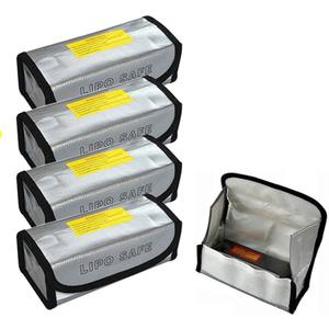 4pcs Lipo Battery Fireproof Explosion Proof Bag Storage Guard Safe Pouch 185mm