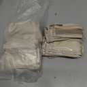 Uiifan 36 Pcs Travel Jewelry Bag Bulk Zipper Jewelry Pouch Flannel Portable Pocket Organizer for Necklace Earring Women Gift (3.94 x 3.94 Inch, Beige)