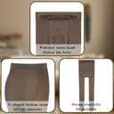 Bonuci Maternity Pantyhose Pregnancy Fleece Lined Tight Women Stretchy Opaque High Waist Legging (Translucent Gray)