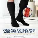 Pembrook Light Compression Socks for Men - 6 Pairs | 8-15 mmHg Graduated Compression Socks for Men 9-12 | Support Socks