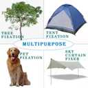 Tree Stake Kits, Tree Stakes and Supports Kits for Hurricane Protection & Bad Weather, Include 3 PCS 15.7" Heavy Duty Spiral Steel Tree Stakes, 3 PCS 15.8" Tree Straps and 3PCS 16.4FT Rope