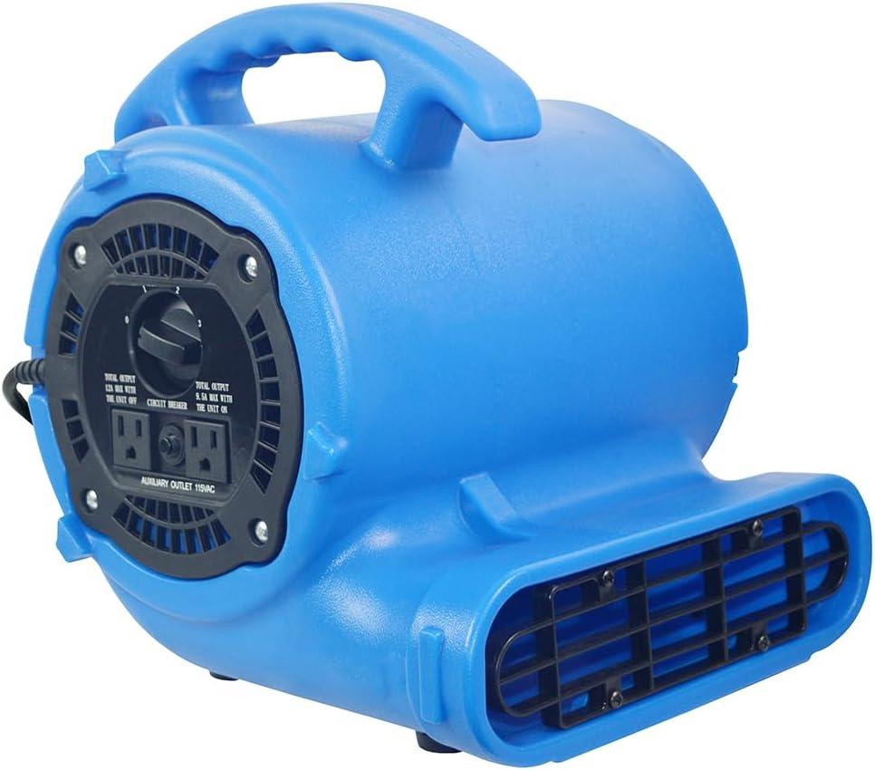 1/2hp 2800CFM Speed Air Mover Carpet Dryer Floor Fan Cooling Fan - Industrial Heavy Duty Abanico de Piso Blower Fan with High Power for Commercial and Industrial Use, Medium
