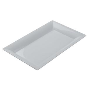 American Metalcraft MEL21 Endurance Melamine Rectangular Platter, 21" x 13", White — Break-Resistant Serving Tray for Buffets, Catering & Display, Dishwasher Safe