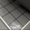 Diatomite Stone Bath Mat - Ultra-Absorbent 15"x24" Grey Foot Pad for Fast Drying | Water Absorption Technology | Sleek Mat Design