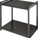 2/4 Av Media Stand,Media Storage Cabinet With Height-Adjustable Shelf And Wheel,Stereo Racks And Stands With Storage Shelves,Foldableaudio Rack Tower,Modern Stereo Rack(H48cm/19in)