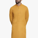 Sojanya (Since 1958 Men'S Cotton Kurta With All Over Embroidery M