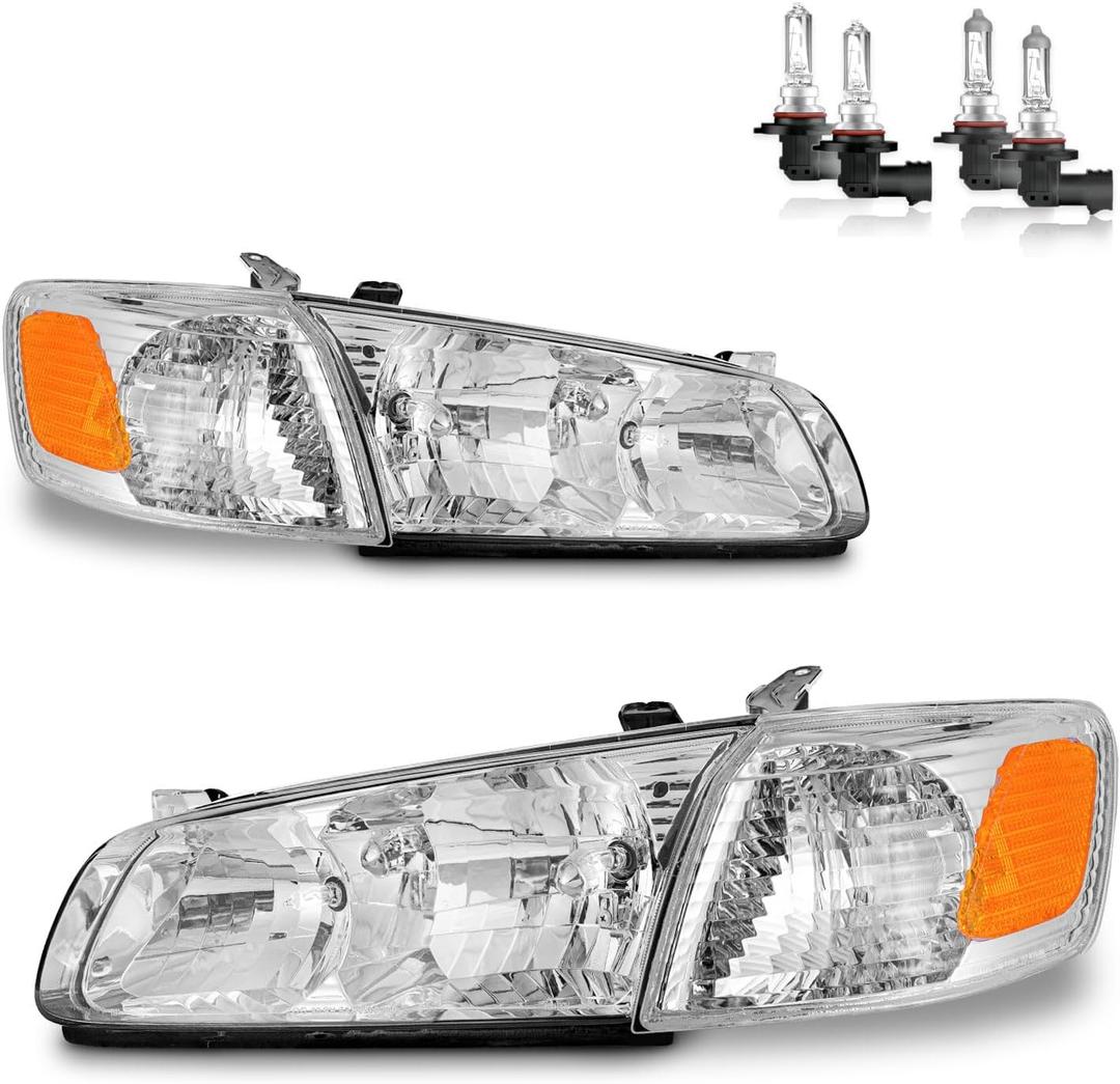 Headlights Assembly for 2000-2001 Toyota Camry CE, LE, XLE