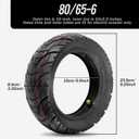 80/65-6 scooter tire City Road10 Inch 255x80 10x3.0 Replacement Thickened Pneumatic Tyres 80/65-6 for Electric Scooter E-Bike Tires Inner Tubes for Motorcycle
