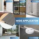 Vinyl Floor Transition Strip Door Threshold Self Adhesive 36 inch, Thresholds for Doorways, Edge-Reducer Transition-Strips for Door/Floor (Wood Grain Gray)