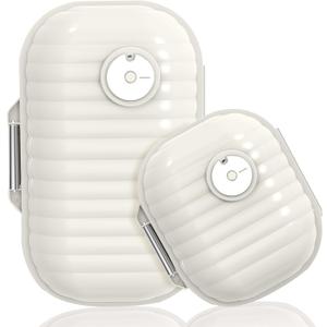 Travel Pill Organizer, 2 Pack Portable Pill Box 7 Day Small Pill Case Moisture Proof Daily Medicine Vitamin Container for Vitamins, Supplements Medication Tracker Travel Essentials (Small+ Large)