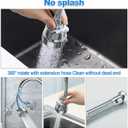 Kitchen Sink Faucet Sprayer Attachment, Movable Kitchen Tap Head 360 Rotatable, Anti-Splash Sink Sprayer Faucet Nozzle Head, Water Saving Faucet Aerator
