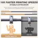 Official Creality Hyper PLA Filament 1.75mm, High Speed PLA 30-600mm/s Rapid 3D Printer Filament, Dimensional Accuracy +/-0.02mm, Fit Most FDM 3D Printers, 1KG(2.2lbs) Spool Peach Fuzz