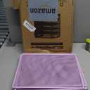 Supeasy 5 Trays Paper Organizer Letter Tray with Handle-Mesh Desk File Holders, Paper Sorter Desk Organizer for Office, Home, Classeoom or School, Purple