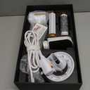 Blow Dryer Brush 7 in ONE Autowrap Curling Wand, 110,000 RPM High-Speed Negative Ionic Hair Dryer with Diffuser Concentrator, Round Brush Blow Dryer Air Styler, Volumizing Hair Styling Tools (White Gold)