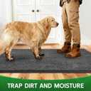 Dog Door Mat Indoor Entrance, 60" x 24" Absorbent & Quick-Drying Mud Rugs, Non-Slip Door Rugs for Entryway Indoor Washable, Soft Chenille Dog Mat for Muddy Paws