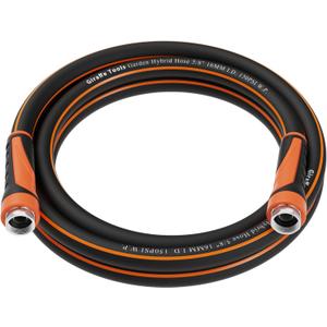 Giraffe Tools Garden Leader Hose 10ft x 5/8", Short Water Hose Heavy Duty, Flexible, Lightweight Hybrid Hose with Swivel Handle, Double Female Fittings, Burst 600 PSI
