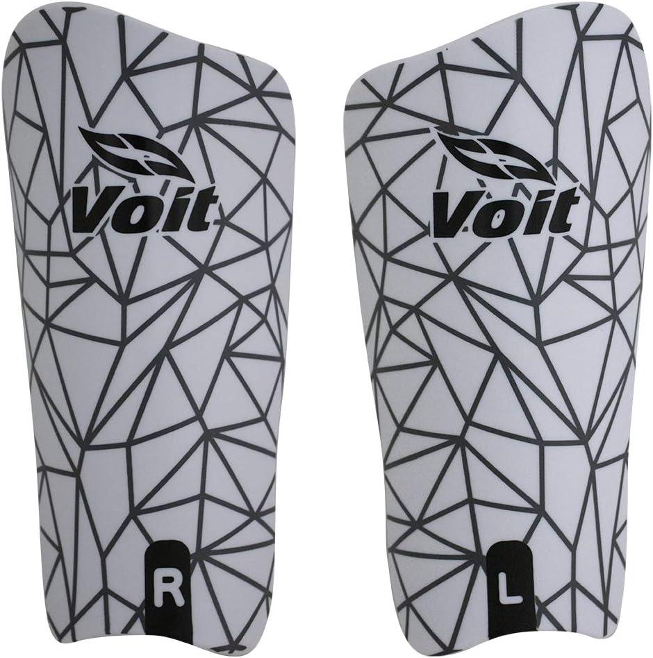 Voit Lightweight Shin Guards for Soccer, Durable PP Material, Hypoallergenic EVA Back, Non-Slip Fit, Protective & Comfortable for Training & Recreational Matches