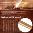 GUYUE Handmade Wooden Walking Cane for Men and Women Ergonomic Wood Cane for Seniors Better Rubber Tips - 37 Inches