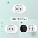 Tim Kit for ecobee Smart Thermostat Essential 2025, Wall Plate Cover Accessory for ecobee Thermostat, Easy to Install Cover Imperfections for Your Wall
