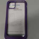 Diaclara Compatible with iPhone 11 Case, Full Body Rugged with Built-in Touch Sensitive Anti-Scratch Screen Protector, Soft TPU Bumper Case Clear Compatible with iPhone 11 6.1" (Purple and Clear)