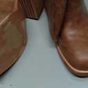 Womens Banana Knee High Boots Square Toe Comfortable Campus Boots Block Heel Riding Boots Wide Calf Long Tall Boots, 8.5