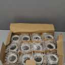 Set of 12 Small Glass Jars with Glass Lids and Metal Bails
