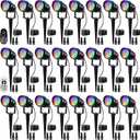 SUNVIE 24 Pack Halloween RGBW Low Voltage Landscape Lights 12W LED Color Changing Landscape Lighting with Remote Control and Wire Connectors, AC/DC 12V-24V Waterproof Outdoor Spotlight for Yard Garden