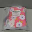 Pet Soft Dog Diapers Female Onesie Sanitary Pantie with Adjustable Suspender, Colorful Pattern Washable Puppy Diapers Female, Super Absorbent Underwear Dog Diaper for Heat (Floral, L)