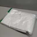 H.VERSAILTEX Linen Blackout Curtains 54 Inches Long 100% Blackout Thermal Insulated Textured Linen Look Curtain Draperies Anti-Rust Grommet, Energy Saving with White Liner, 2 Panels, Bright White