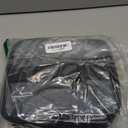 Clear Nail Polish Organizer Holds 60 Bottles (15ml/0.5fl.oz)& Nail Lamp, Double Layer Nail Supplies Organizer Case Transparent, PU Leather Nail kit Storage Bag for Manicure Tools (Black)