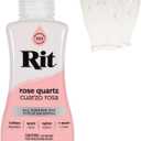 Rit Dye Liquid Fabric Dye for Crafting, Clothing, and Dcor 8 oz. Bottle Rose Quartz (Gloves Included)