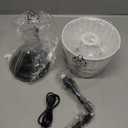 KDG Cordless LED Table Lamp, Portables Fabric Shade Desk Lamps, 4000mAh Rechargeable Battery Powered Lighting, Dimmable Light for Dining Room, Bedroom, Bedside, Night Light, Balcony (Black)