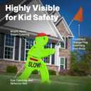 Step2 Kid Alert Street Safety Sign, Kids at Play Signage for Neighborhood Safety, 32-Inch Tall Reflective Caution Sign with Warning Flag