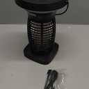 Solar Bug Zapper Outdoor Waterproof, Portable Pest Control Electric Mosquito Zapper Killer with Panel Sensor, Rechargeable Insect Trap Fly Zapper for Home, Patio, Backyard, Camping