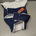 KYEESE Dog Coat Waterproof Dogs Jacket with Fleece Lined Windproof Dog Coats for Small Dogs Thick Pets Clothes with Pocket Soft Pet Sweater for Cold Weather Warm Pet Winter Puffer Coat with Leash Hole (Large, 01# Blue)