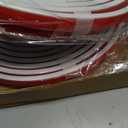 JSIWOTH Window Trim Molding, 65.6Ft Self Adhesive Glass Decorative Strip with Groove, Peel and Stick PVC Window Grid Insert Kit for Windows & Glass Doors, White (Two 32.8ft Rolls)