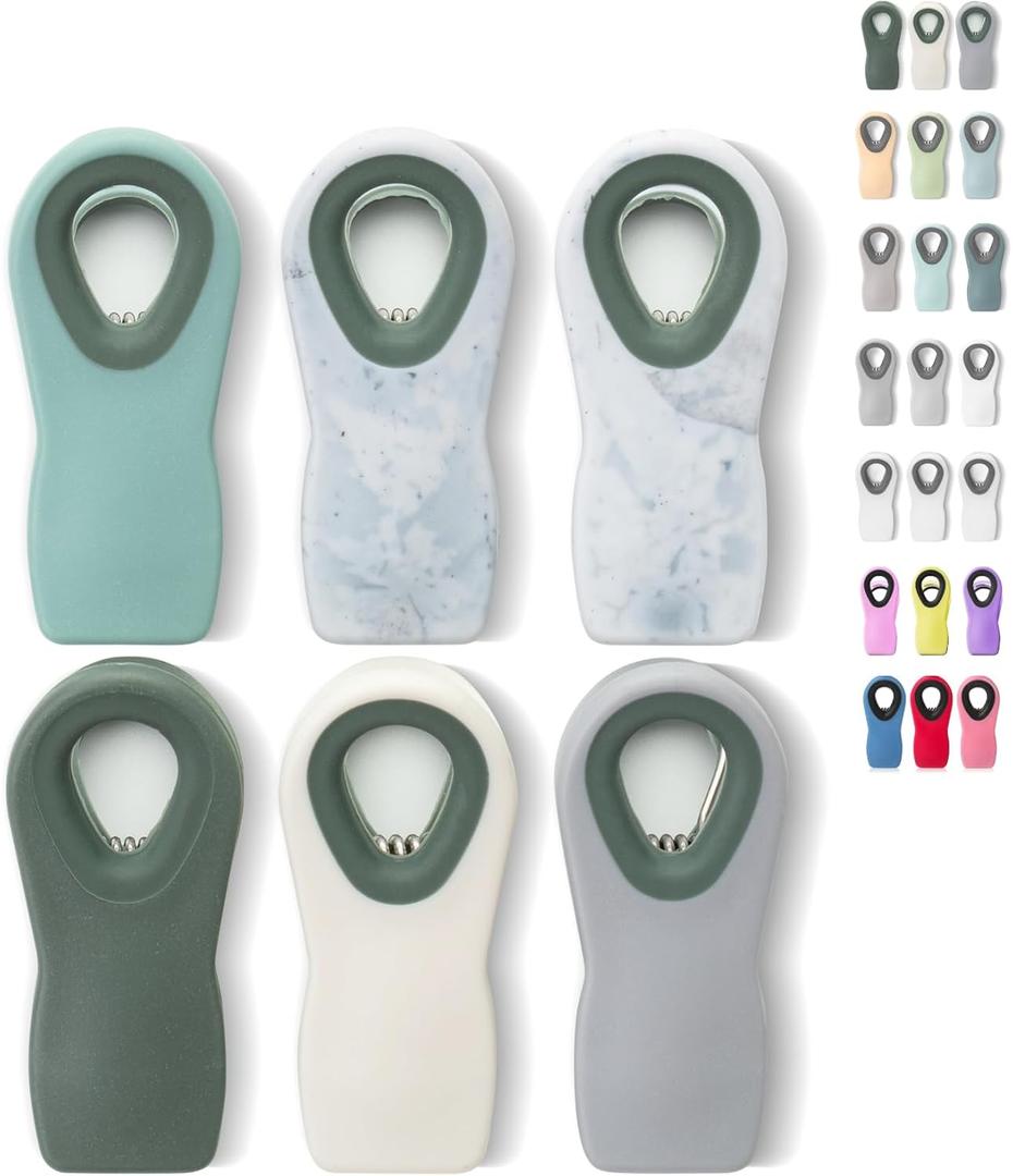Mr. Pen- Magnetic Chip Clips, 6 Pack, Green Ombre, Bag Clips for Food