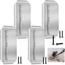 4 Pcs Trowel Blades 8" x 18" Stainless Steel Combination Blade Fits 46-48" Machines for Concrete Masonry Refinishing