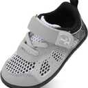 L-RUN Toddler Sneakers Boys Girls Barefoot Summer Walking Shoes Toddler Boy Tennis Shoes Mesh Lightweight (4-4.5 Toddler)